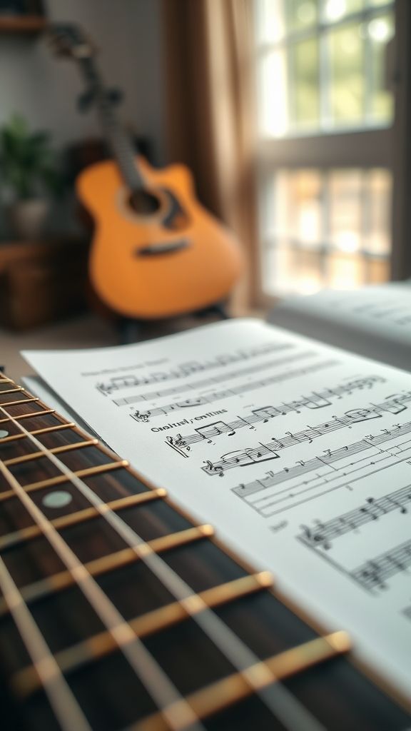 Tablature guitare : guide pour débutants ⚡ 1 tablature guitare